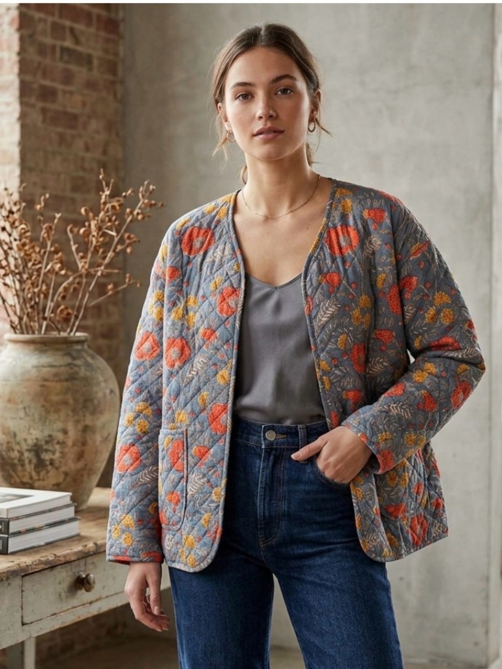 Oversized Quilted Jacket